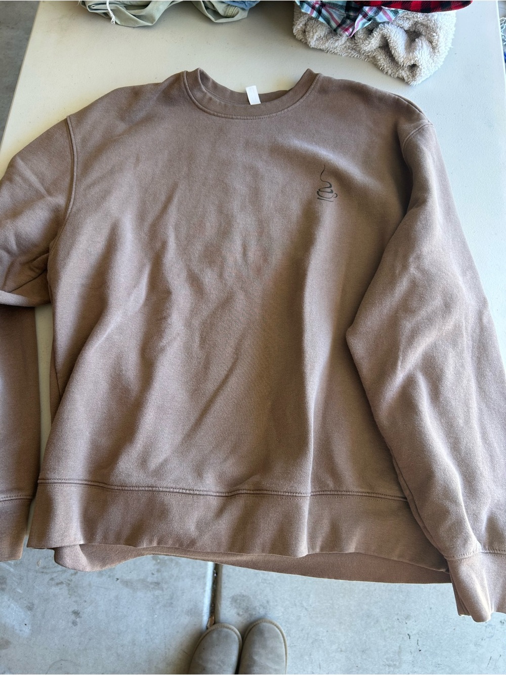 Womens Crewneck Sweater in Brown
